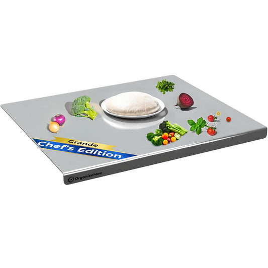 Chef's Titan Stainless Steel Chopping Board - Durability Meets Precision!