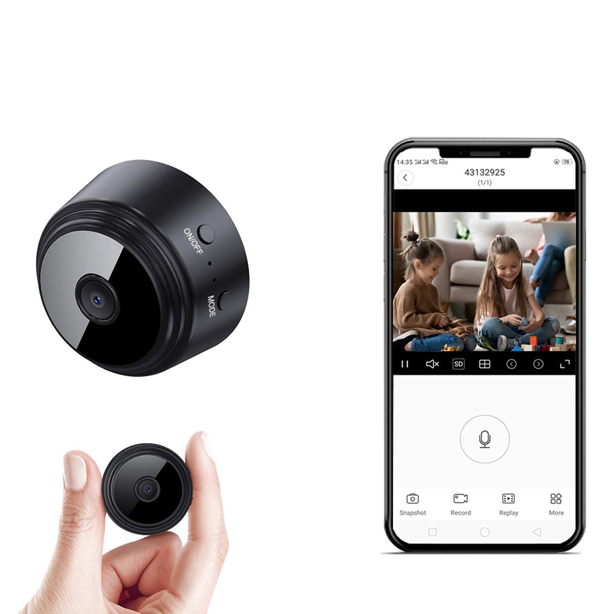 Vision360 Rechargeable Wi-Fi CCTV Camera with Live Audio & App Access